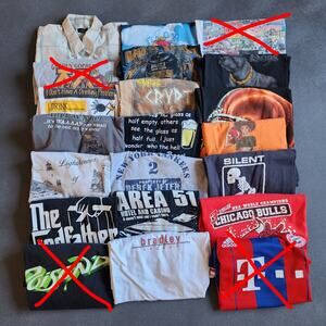 Vintage, Y2K, Retro Lot of 15+ Graphic Shirts Small-XXL